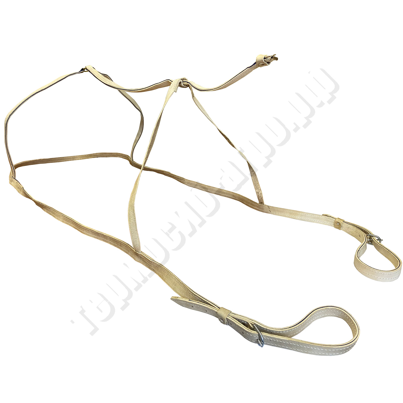 Шлея сыромятная двойная усиленная 25 мм